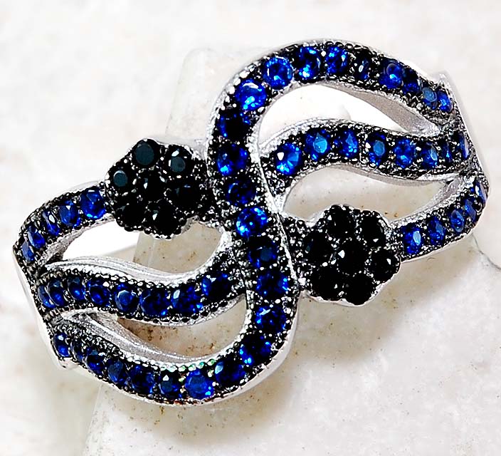 Blueサファイア Neil Lane Emerald-Cut Natural Blue Sapphire & Diamond Bridal Set 5